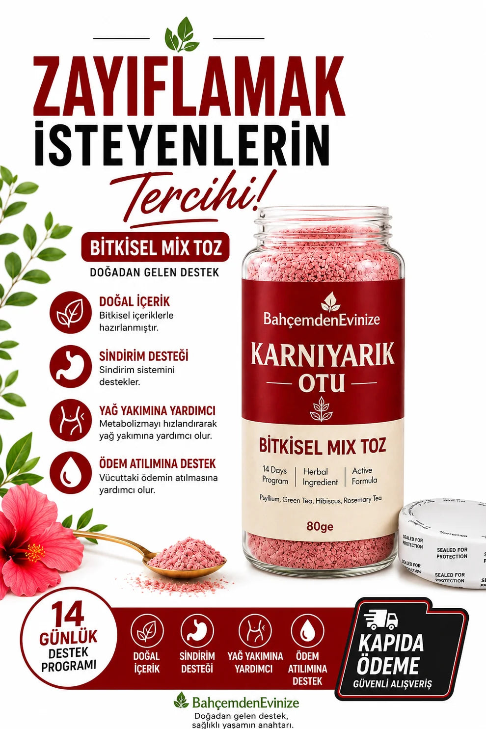 KARNIYARIK OTU TOZU 2 AL 1 ÖDE – 4 AL 3 ÖDE KAMPANYASI